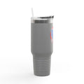40oz Insulated Travel Mug — Patriotic Stars & Stripes Bow Design