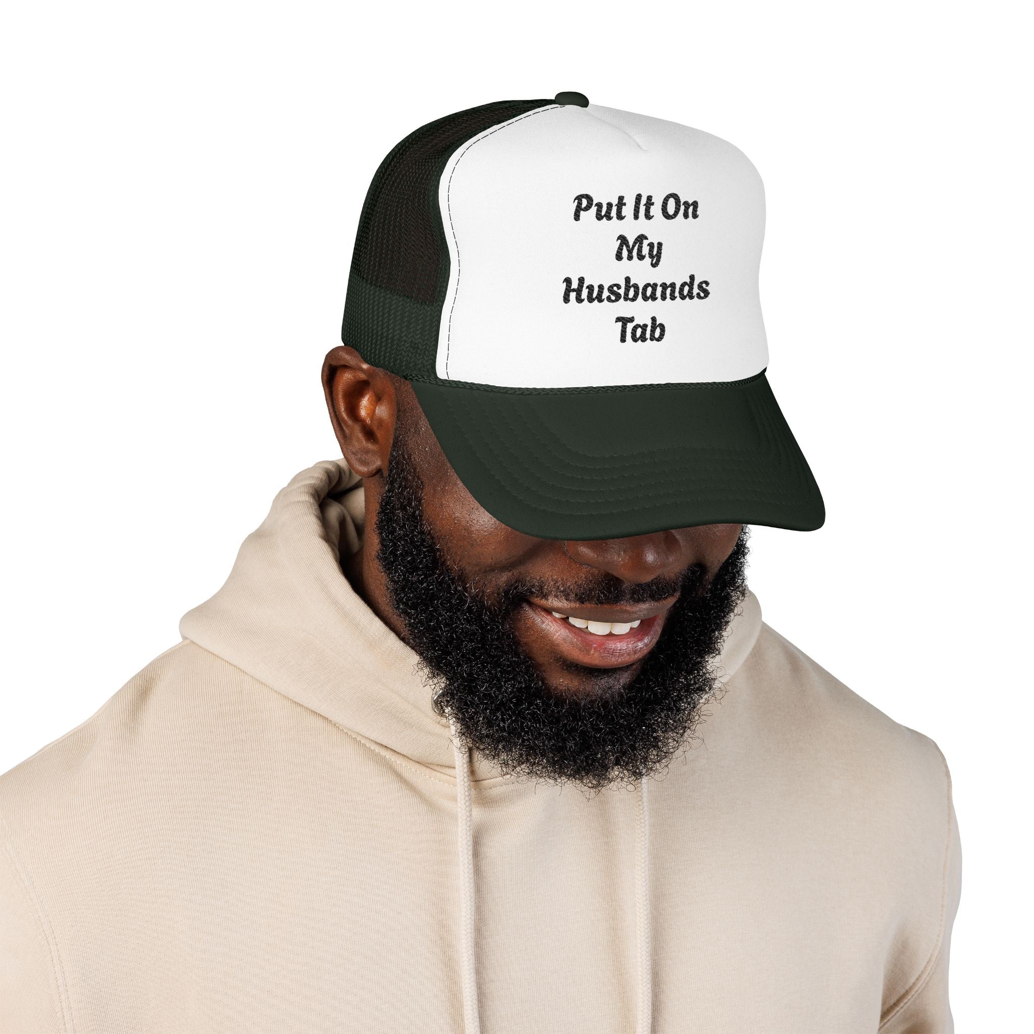 Trucker Hat — God Is Our Refuge Embroidered Foam Cap
