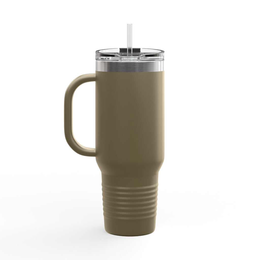 40oz Insulated Travel Mug — Patriotic Stars & Stripes Bow Design