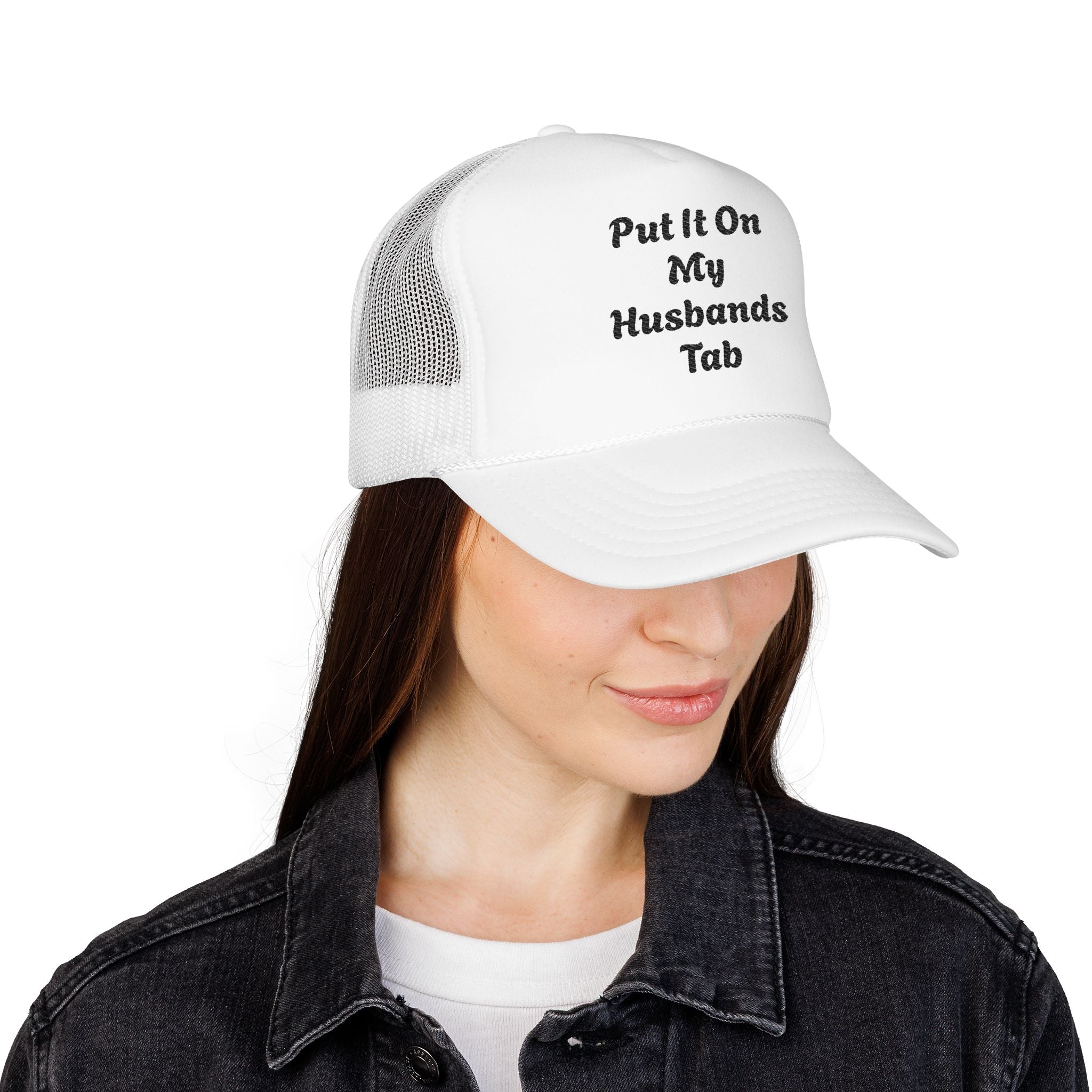 Trucker Hat — God Is Our Refuge Embroidered Foam Cap