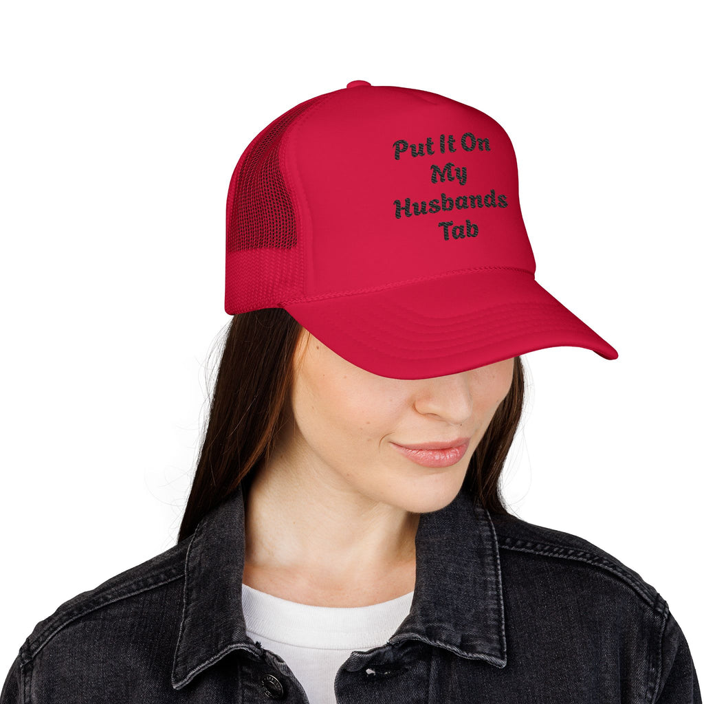 Trucker Hat — God Is Our Refuge Embroidered Foam Cap