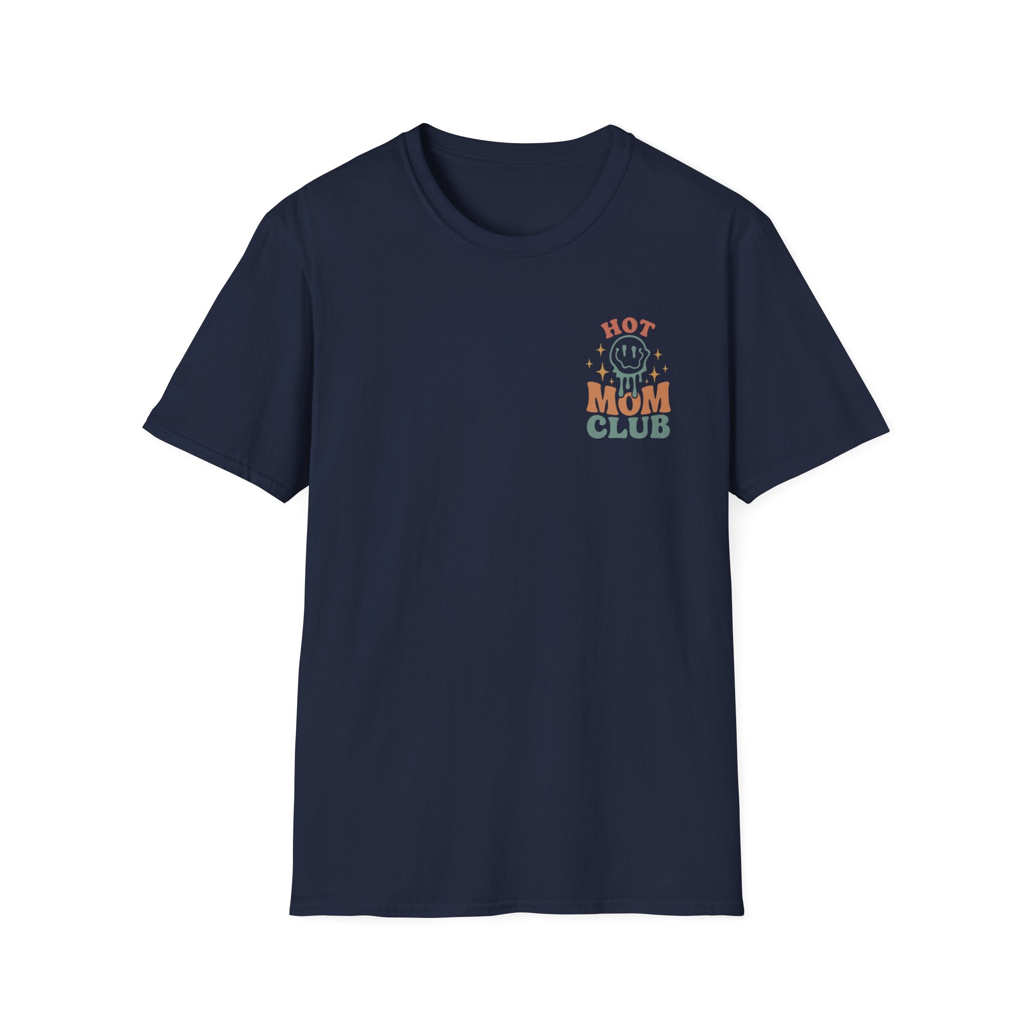Hot Mom Club T-Shirt — Retro Smiley Graphic Mother’s Day Tee