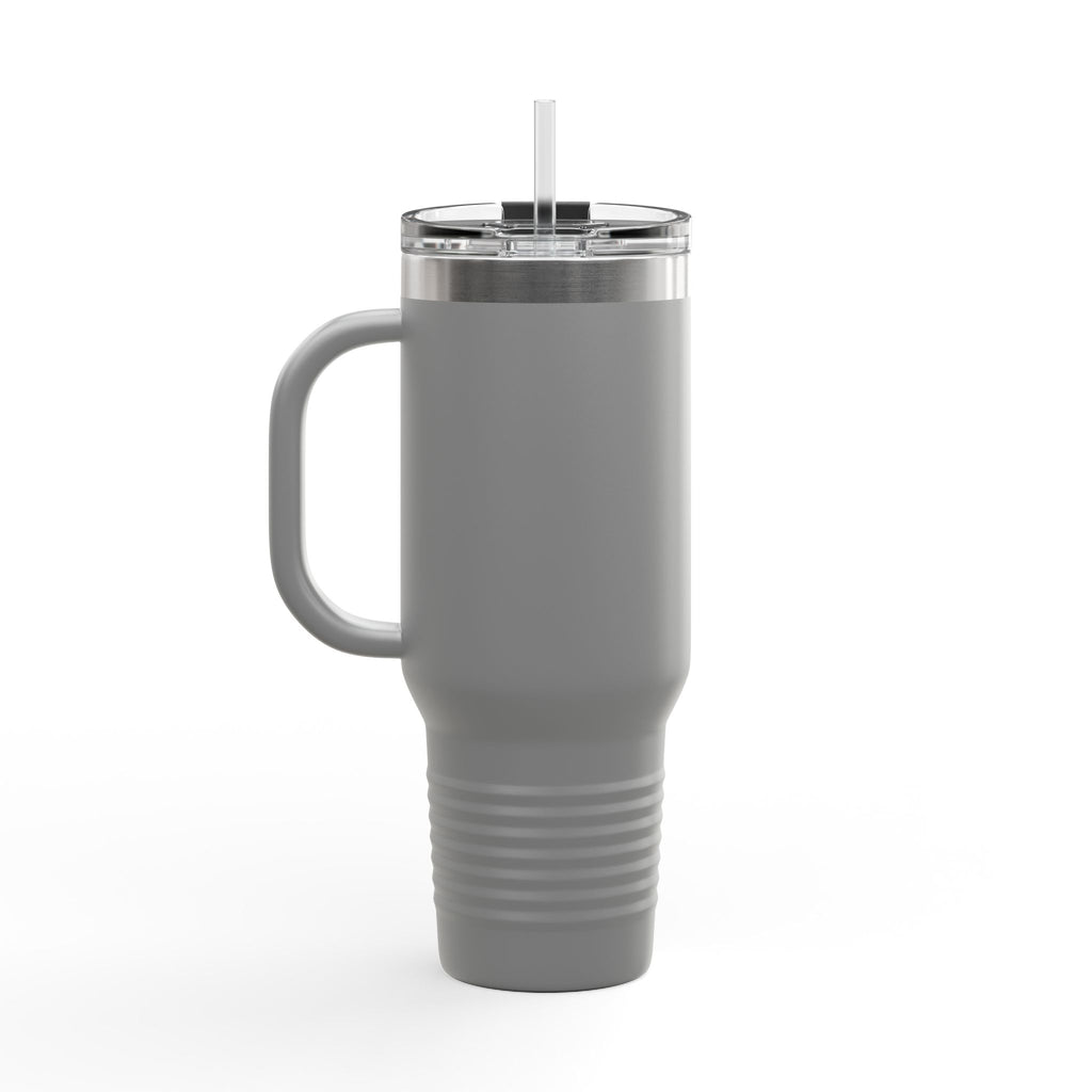 40oz Insulated Travel Mug — Patriotic Stars & Stripes Bow Design