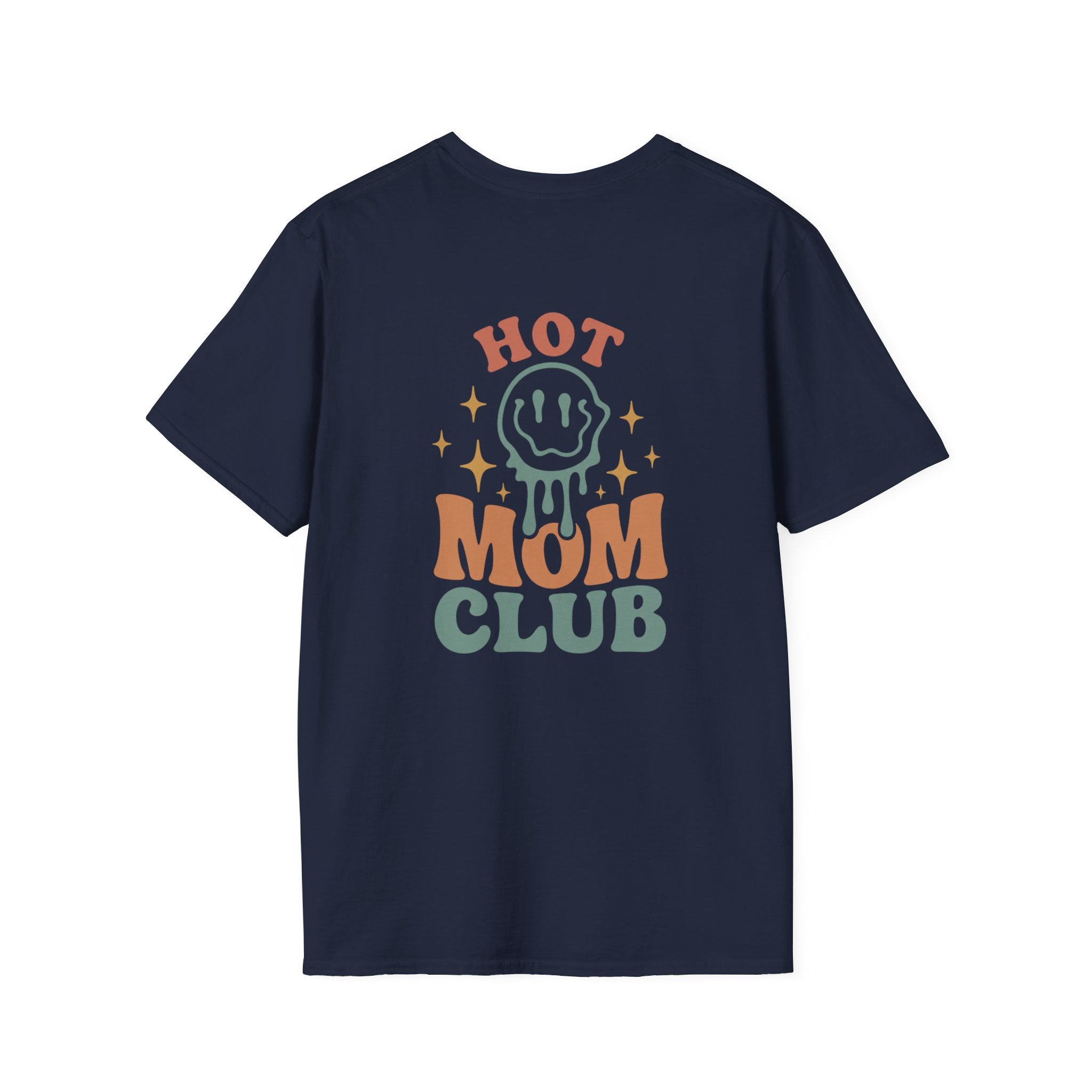 Hot Mom Club T-Shirt — Retro Smiley Graphic Mother’s Day Tee
