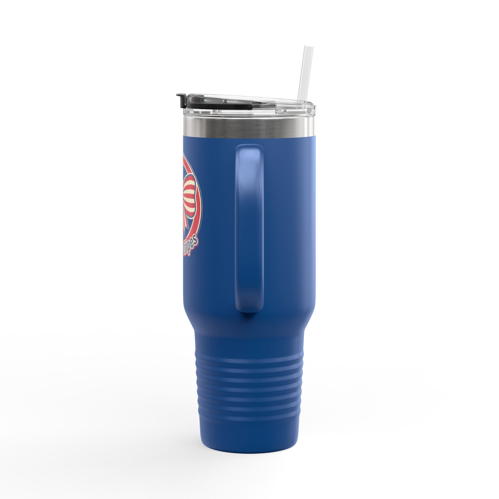 40oz Insulated Travel Mug — Patriotic Stars & Stripes Bow Design