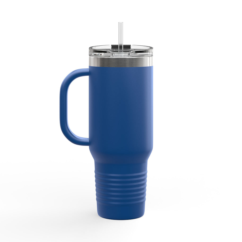 40oz Insulated Travel Mug — Patriotic Stars & Stripes Bow Design