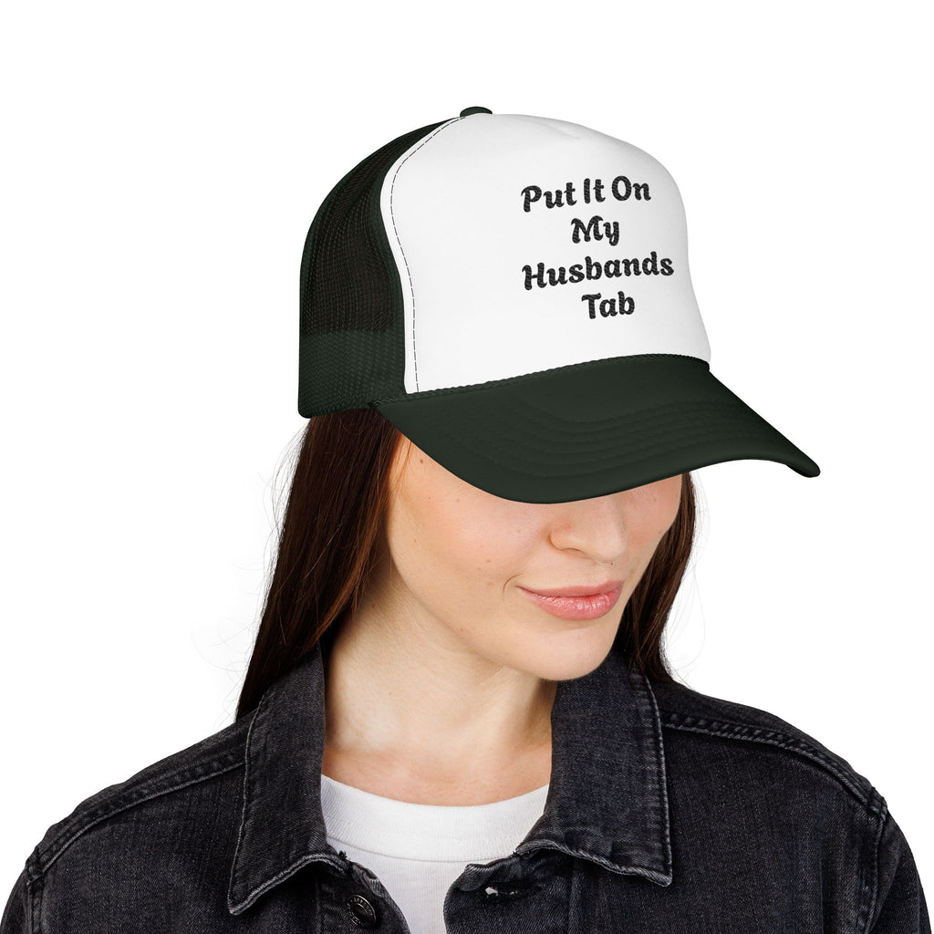 Trucker Hat — God Is Our Refuge Embroidered Foam Cap