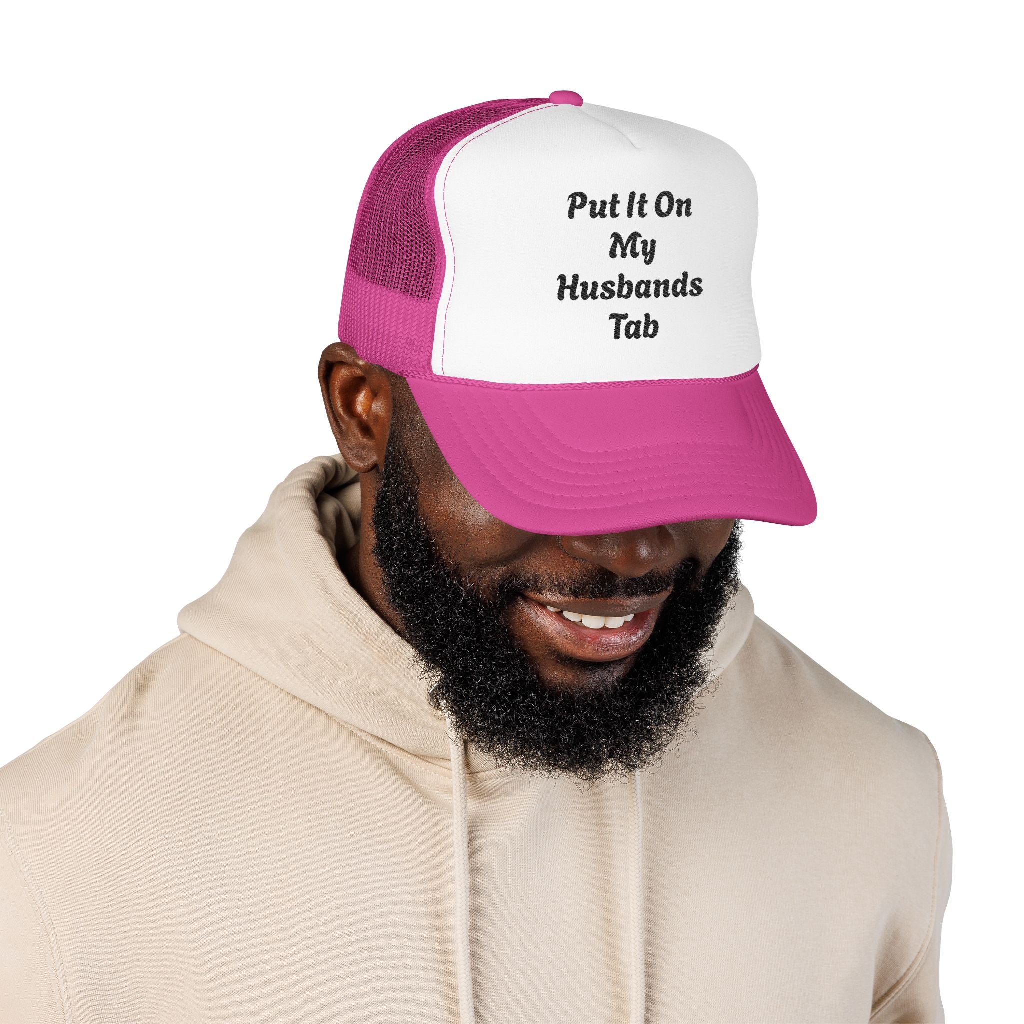 Trucker Hat — God Is Our Refuge Embroidered Foam Cap
