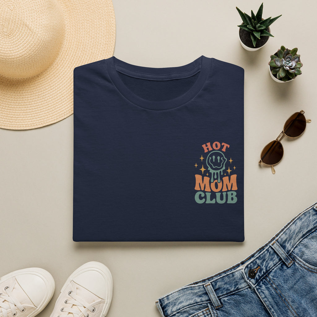 Hot Mom Club T-Shirt — Retro Smiley Graphic Mother’s Day Tee