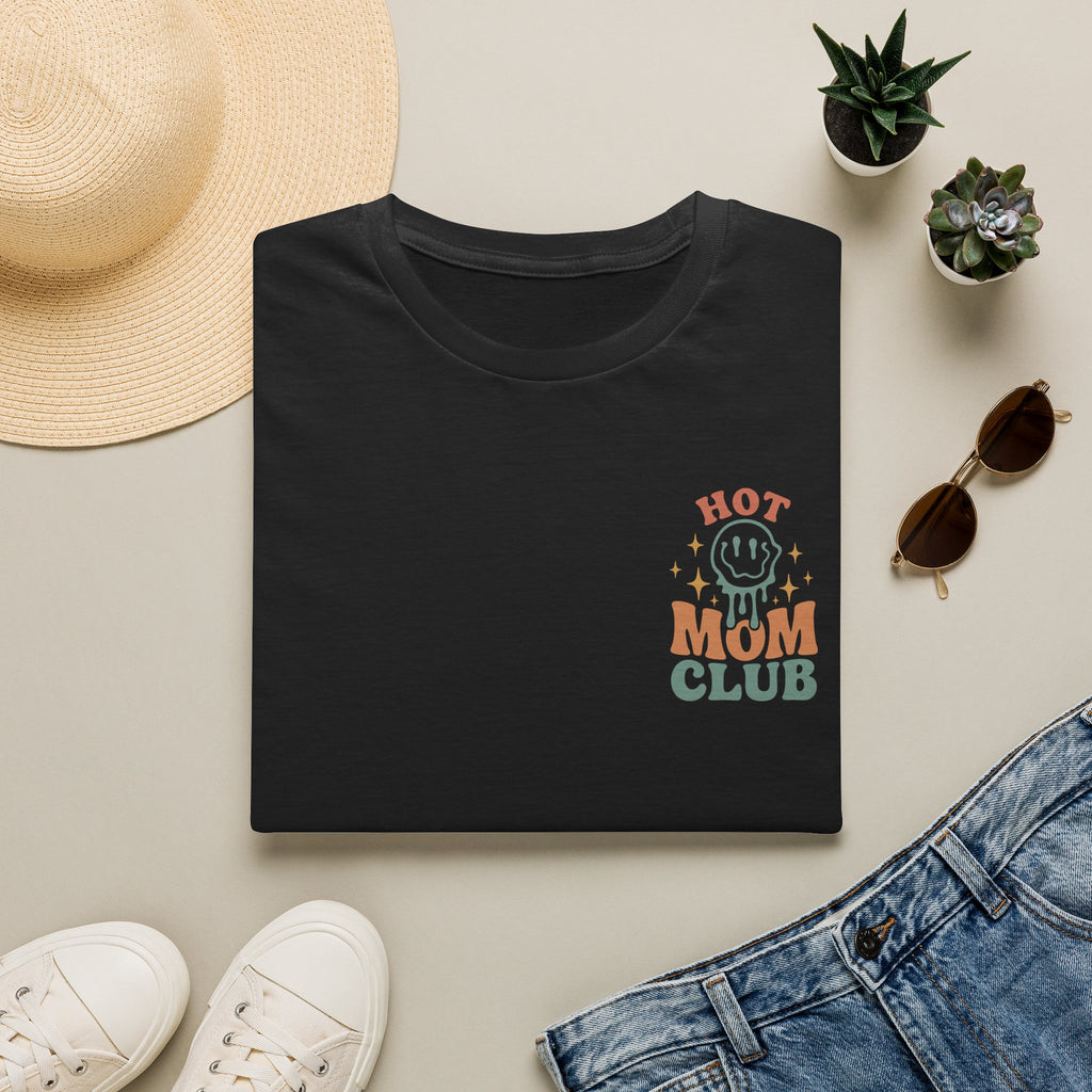 Hot Mom Club T-Shirt — Retro Smiley Graphic Mother’s Day Tee