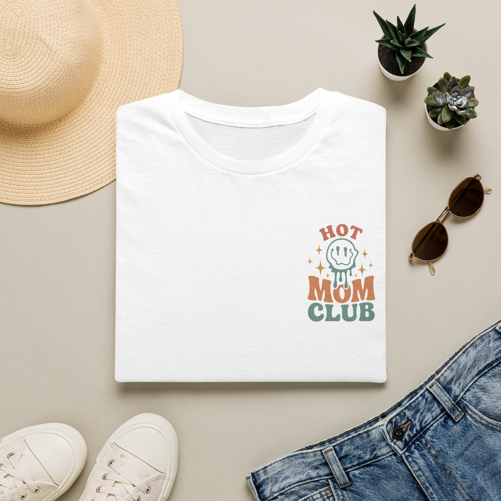 Hot Mom Club T-Shirt — Retro Smiley Graphic Mother’s Day Tee