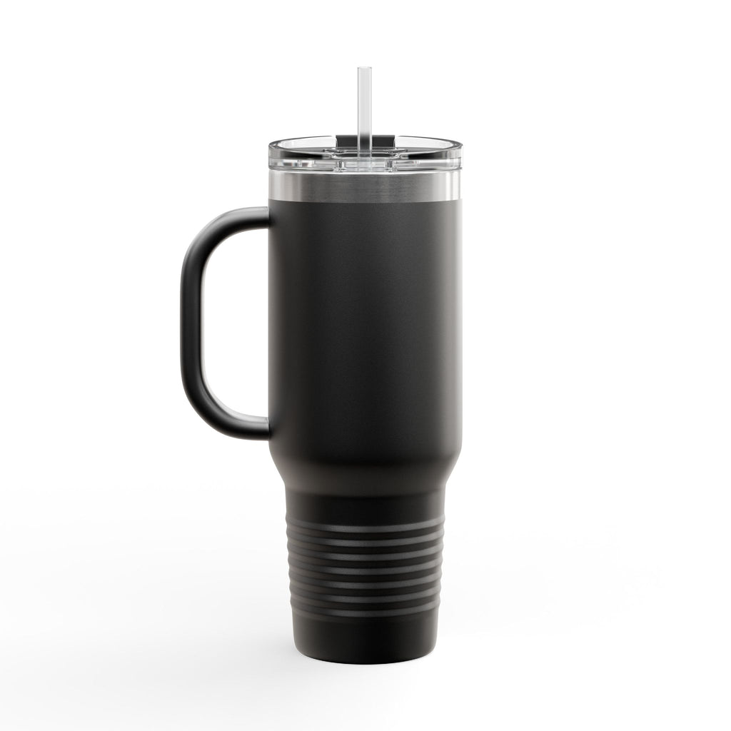 40oz Insulated Travel Mug — Patriotic Stars & Stripes Bow Design