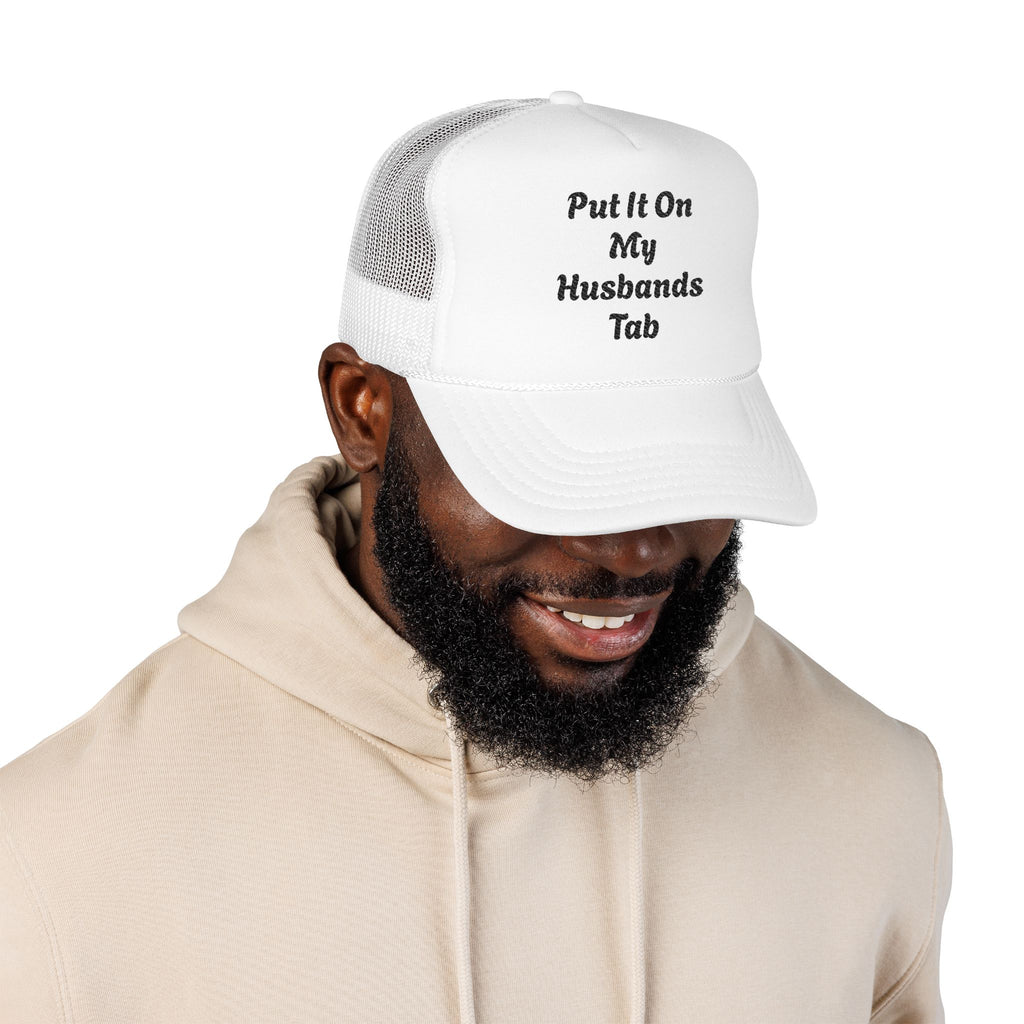 Trucker Hat — God Is Our Refuge Embroidered Foam Cap