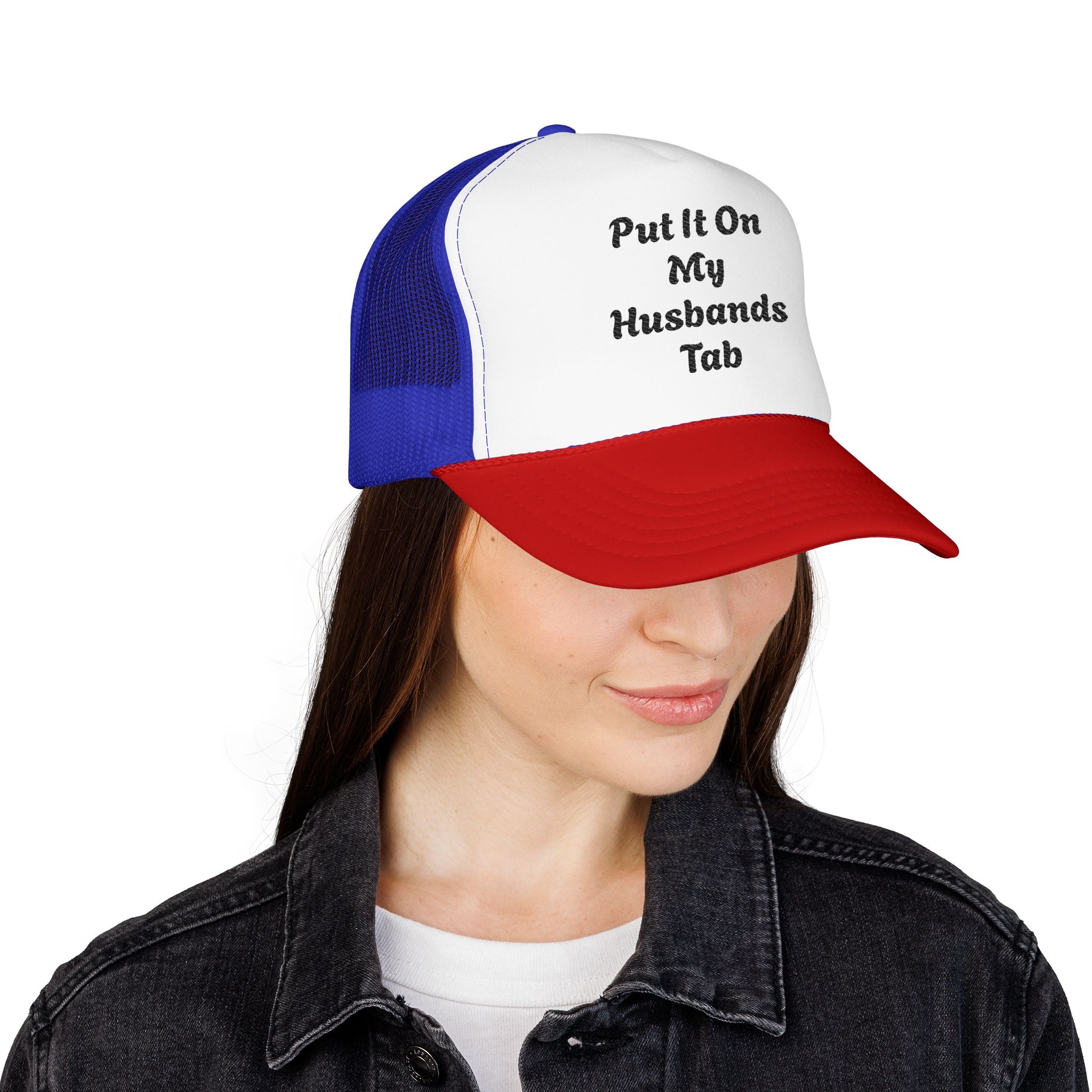 Trucker Hat — God Is Our Refuge Embroidered Foam Cap