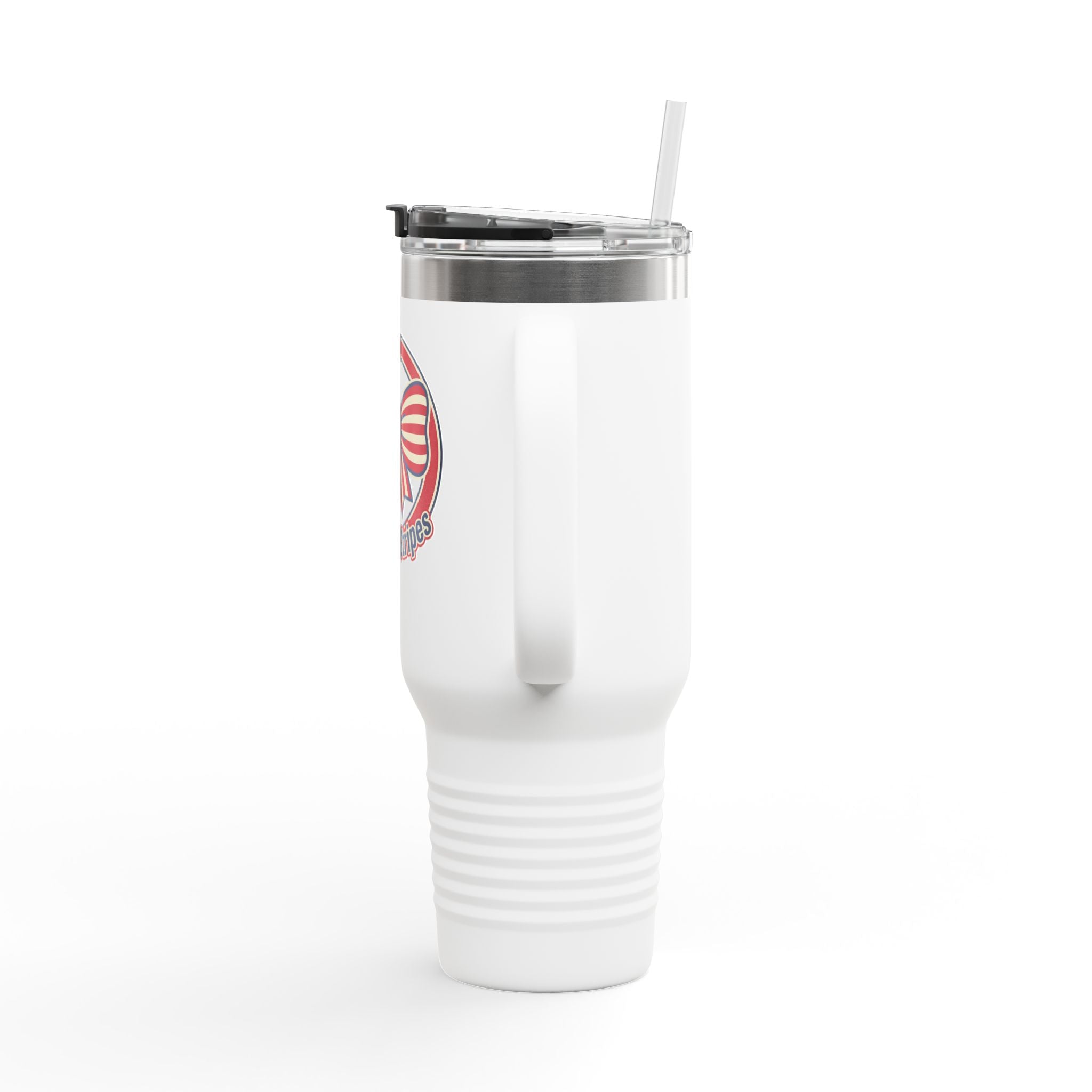 40oz Insulated Travel Mug — Patriotic Stars & Stripes Bow Design