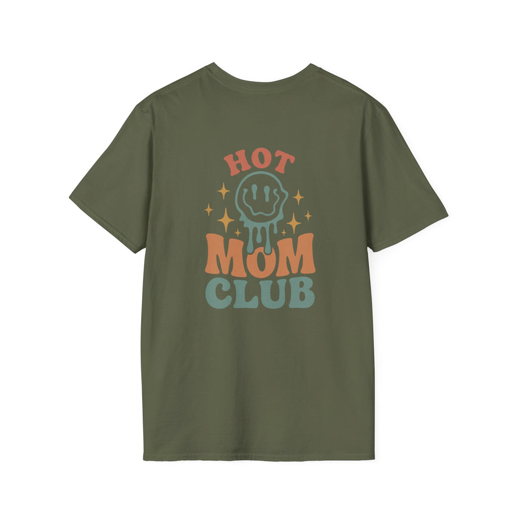 Hot Mom Club T-Shirt — Retro Smiley Graphic Mother’s Day Tee