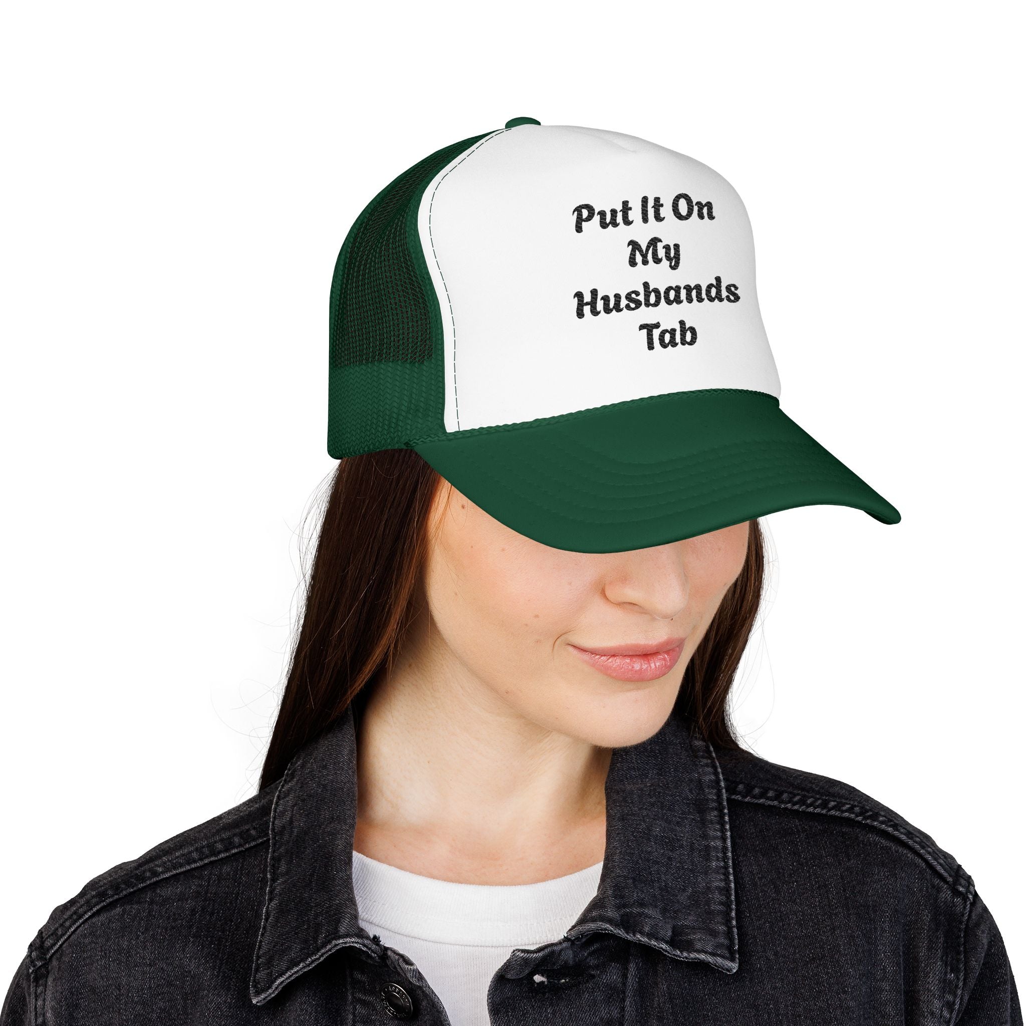 Trucker Hat — God Is Our Refuge Embroidered Foam Cap