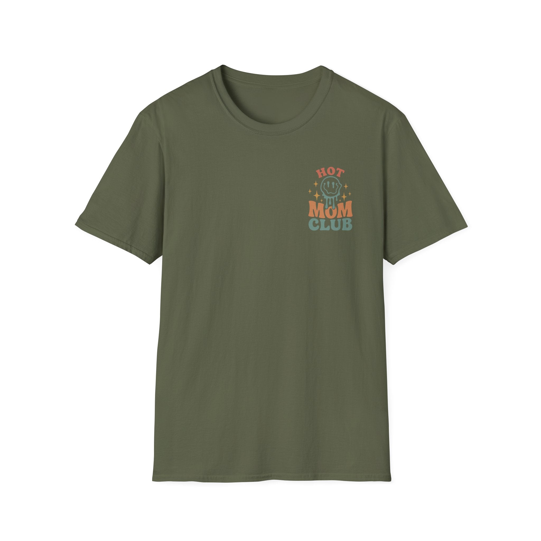 Hot Mom Club T-Shirt — Retro Smiley Graphic Mother’s Day Tee