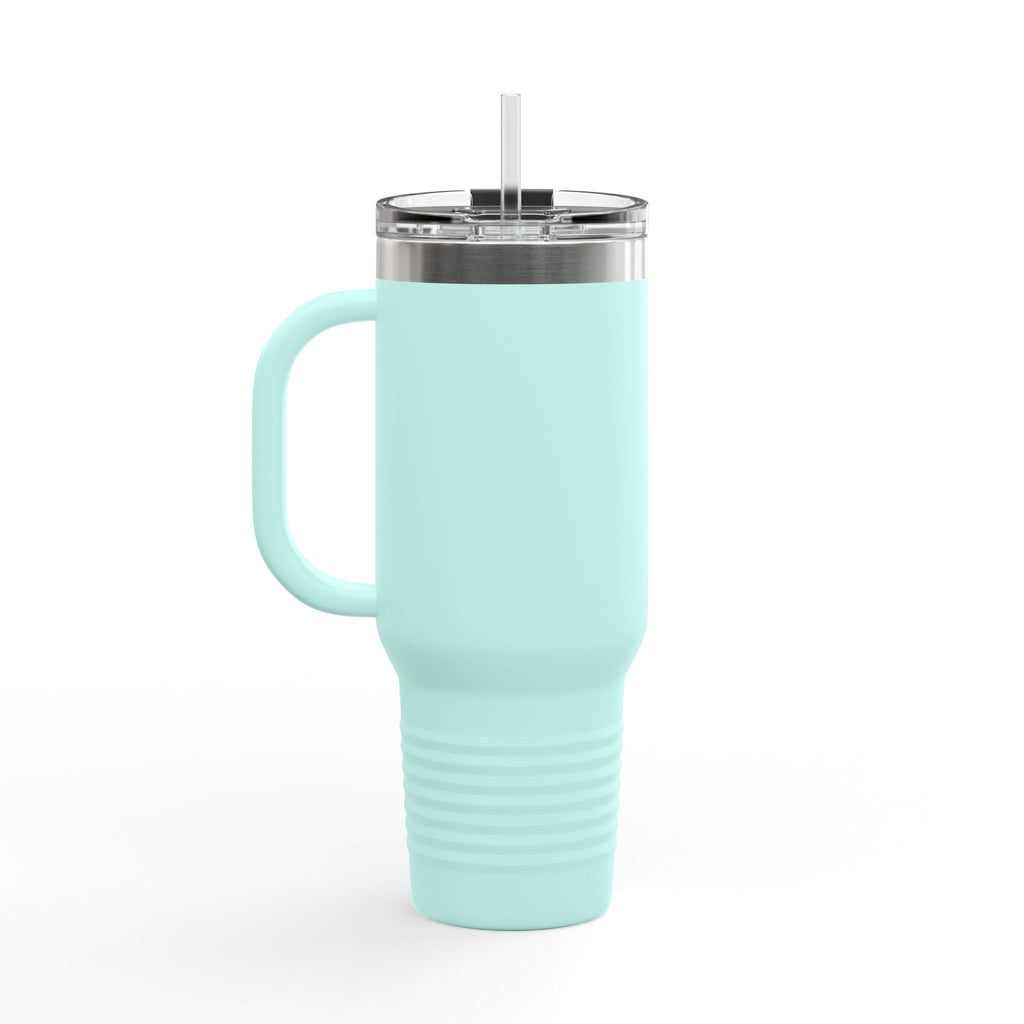 40oz Insulated Travel Mug — Patriotic Stars & Stripes Bow Design
