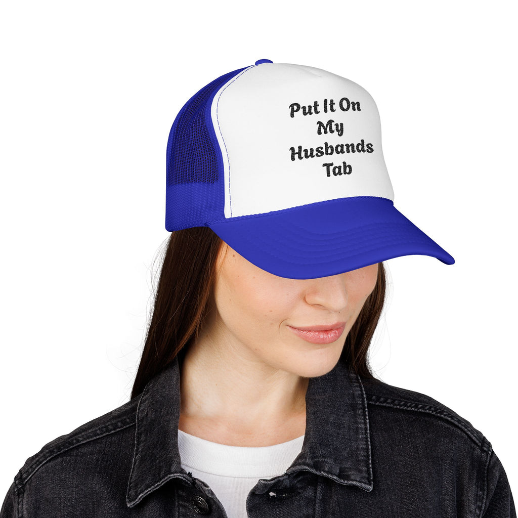 Trucker Hat — God Is Our Refuge Embroidered Foam Cap
