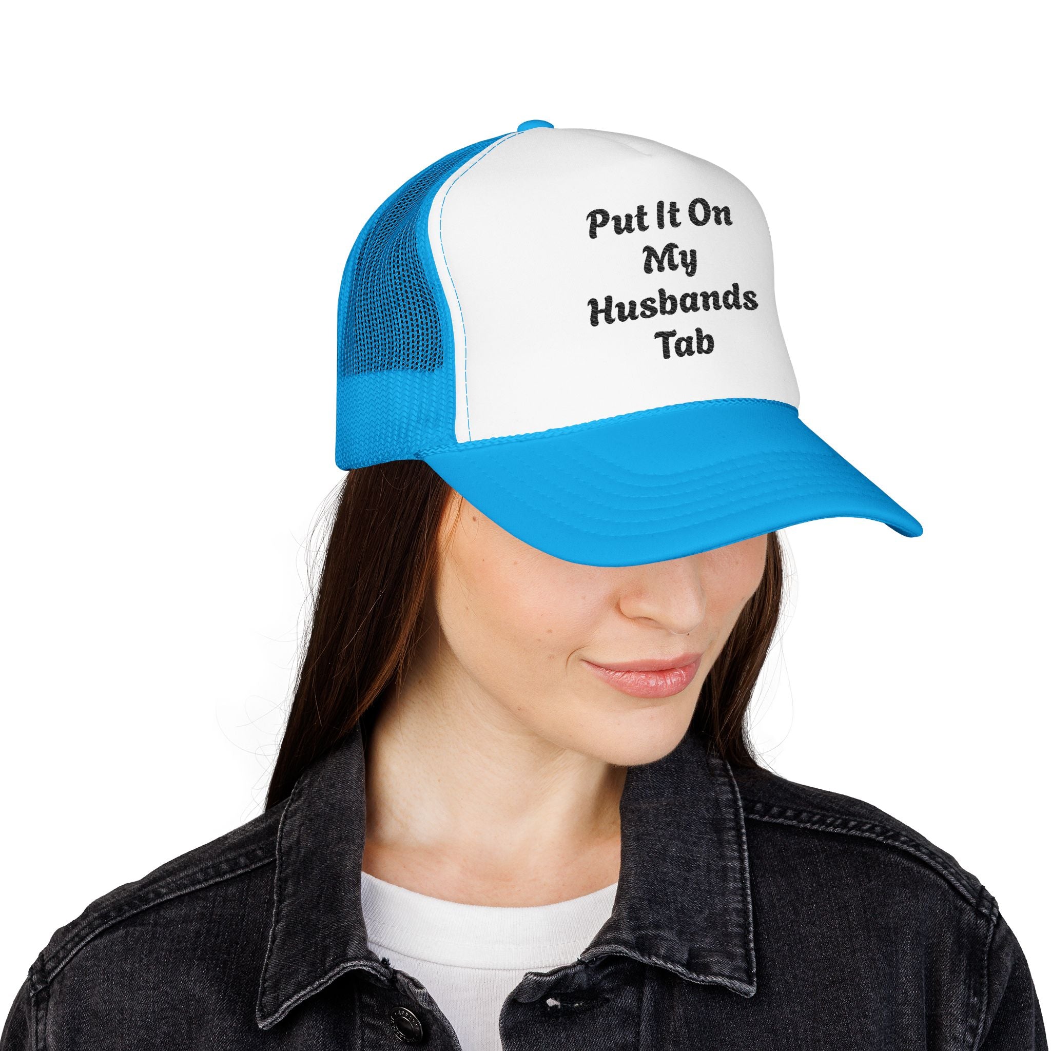Trucker Hat — God Is Our Refuge Embroidered Foam Cap