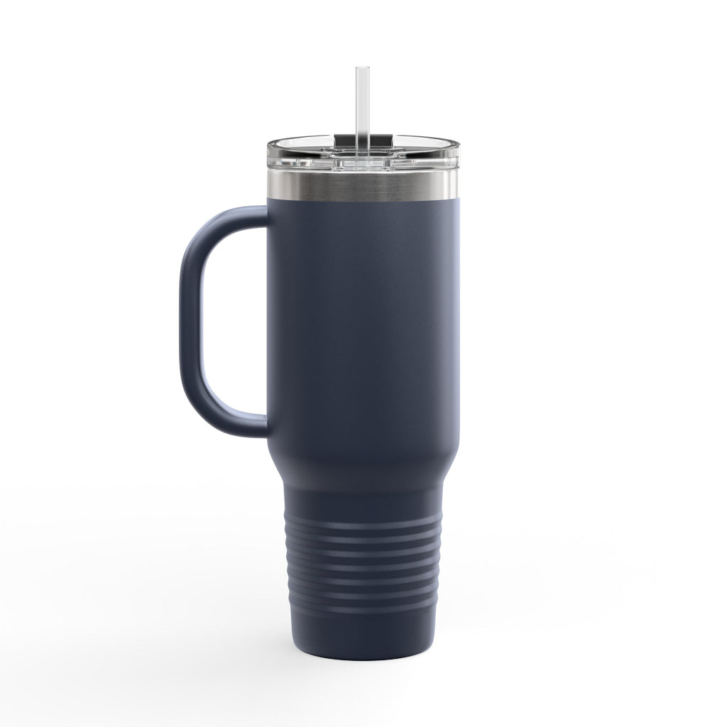 40oz Insulated Travel Mug — Patriotic Stars & Stripes Bow Design
