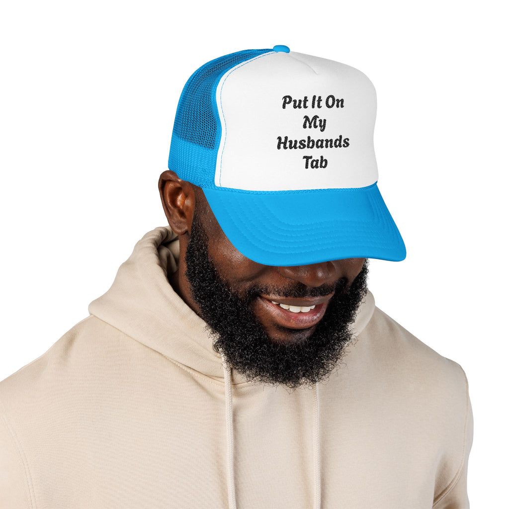 Trucker Hat — God Is Our Refuge Embroidered Foam Cap