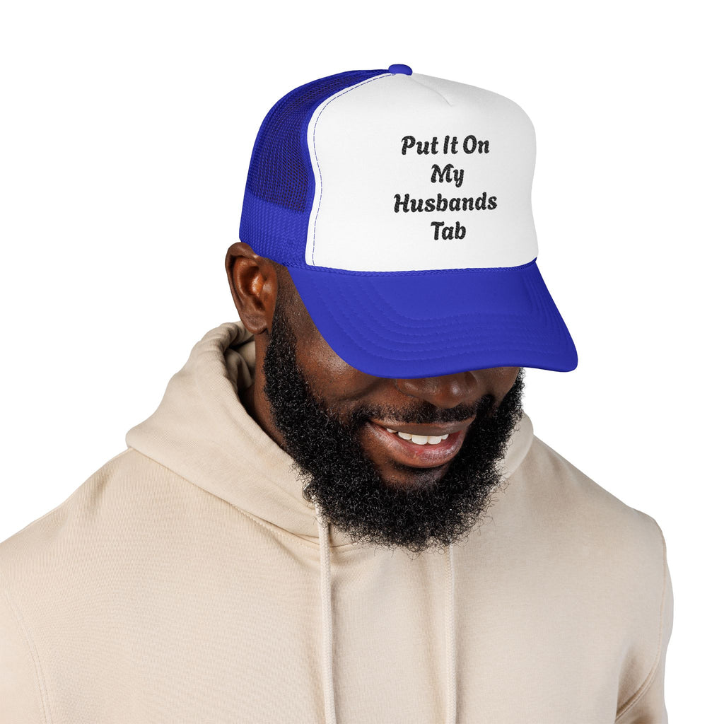 Trucker Hat — God Is Our Refuge Embroidered Foam Cap